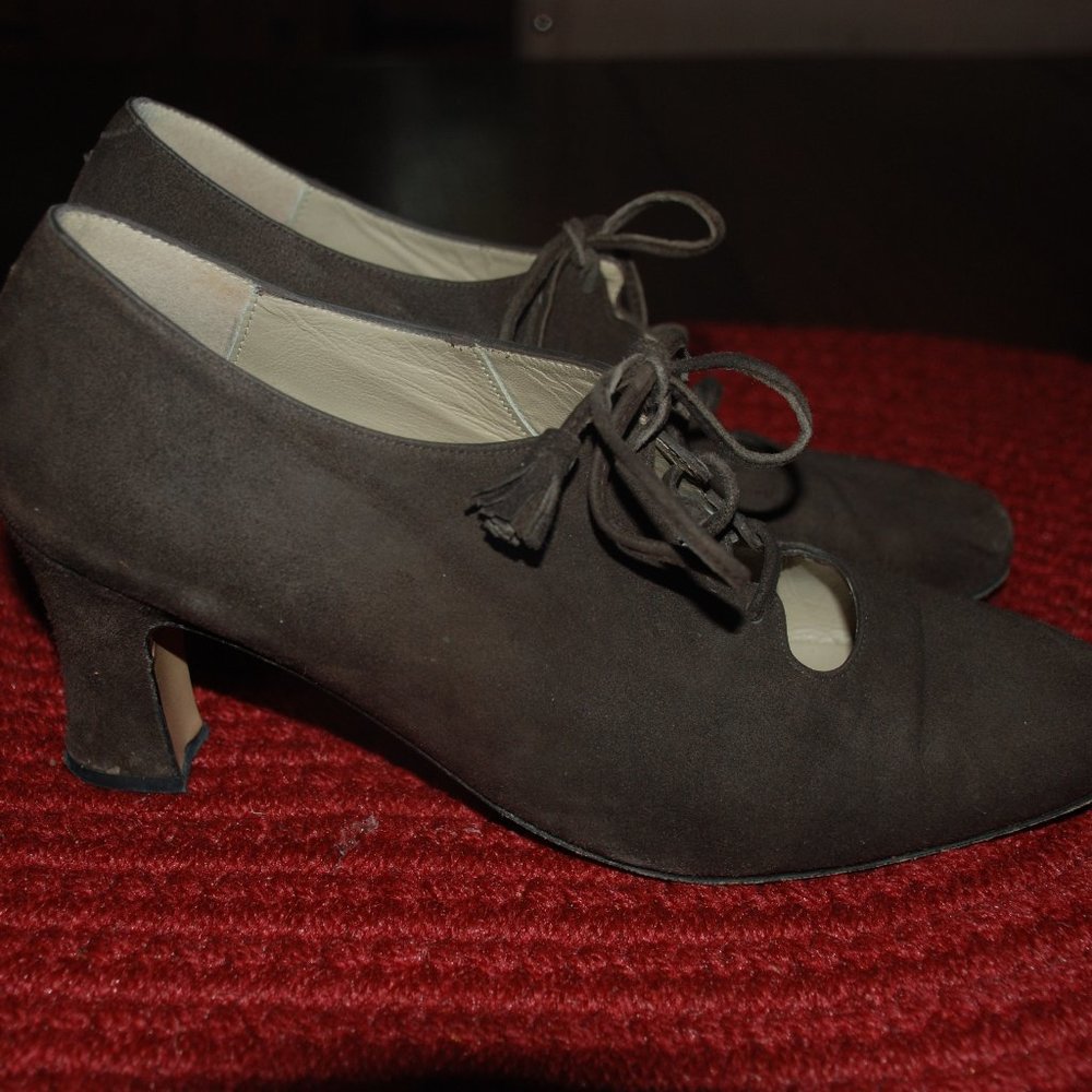 Very Vintage Laura Ashley Suede Shoes